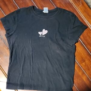 Old Navy "Perfect Fit" Tshirt with Light Pink Hearts